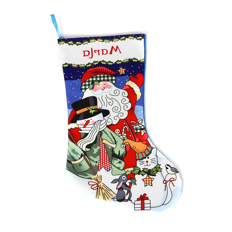 Christmas decorations, Christmas socks, pendants, gift bags, candy bags, holiday decorations, and dressing supplies