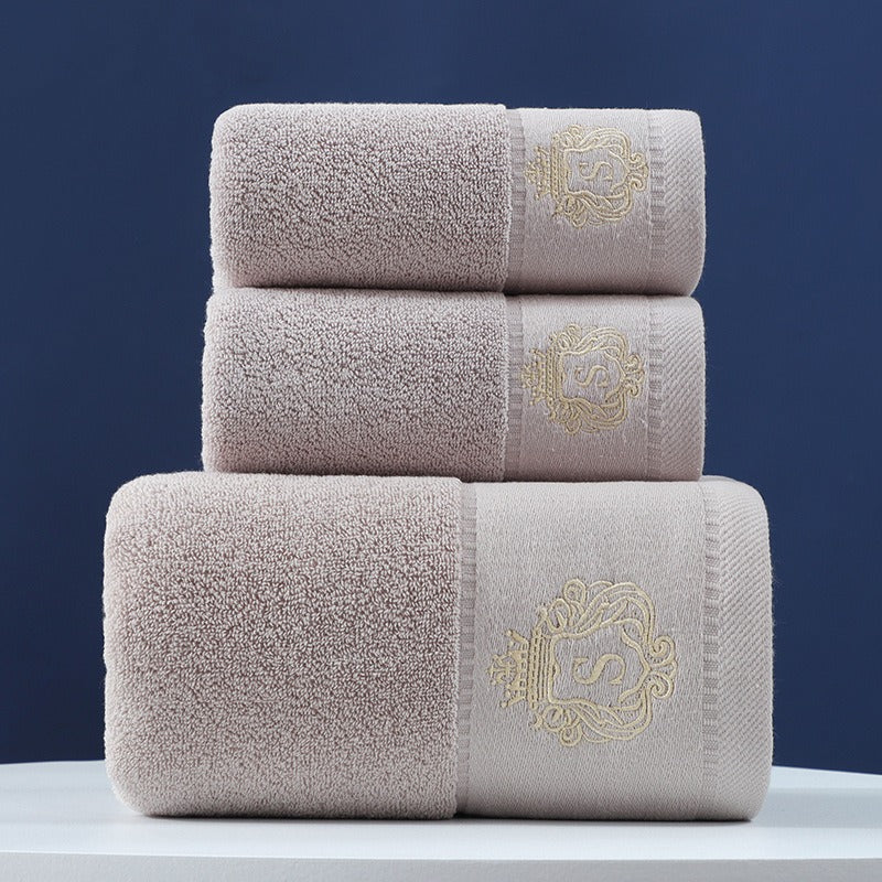 Towel Set Of Pure Cotton Towel Bath Towel Three-Piece Gift Set Xinjiang Cotton