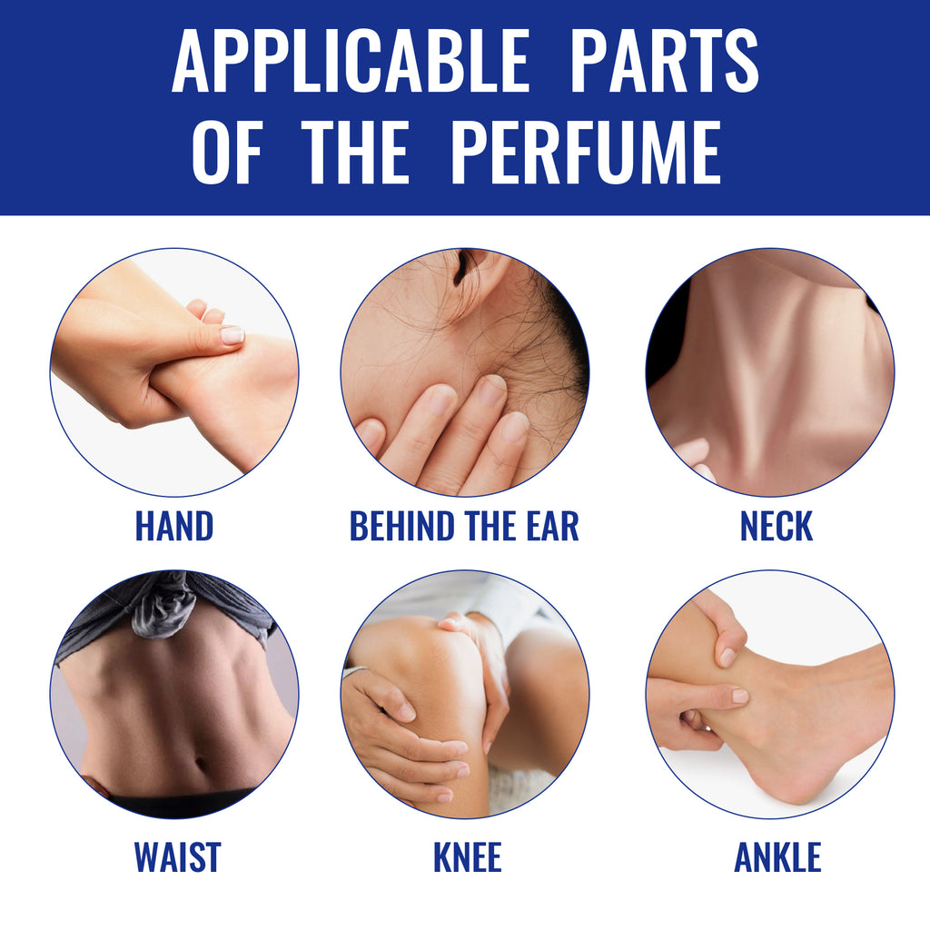 Charm Perfume, Men With Light Fragrance Wrist Neck Legs Lovers Body Fragrance Natural Clear