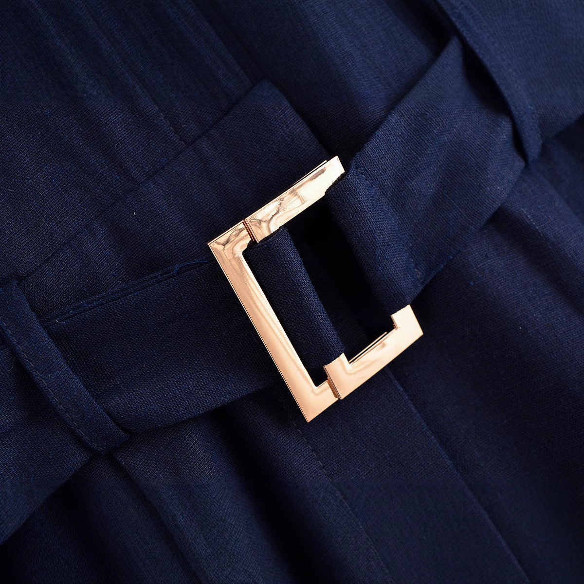 Backless waist belt hanging neck jumpsuit/pants for women