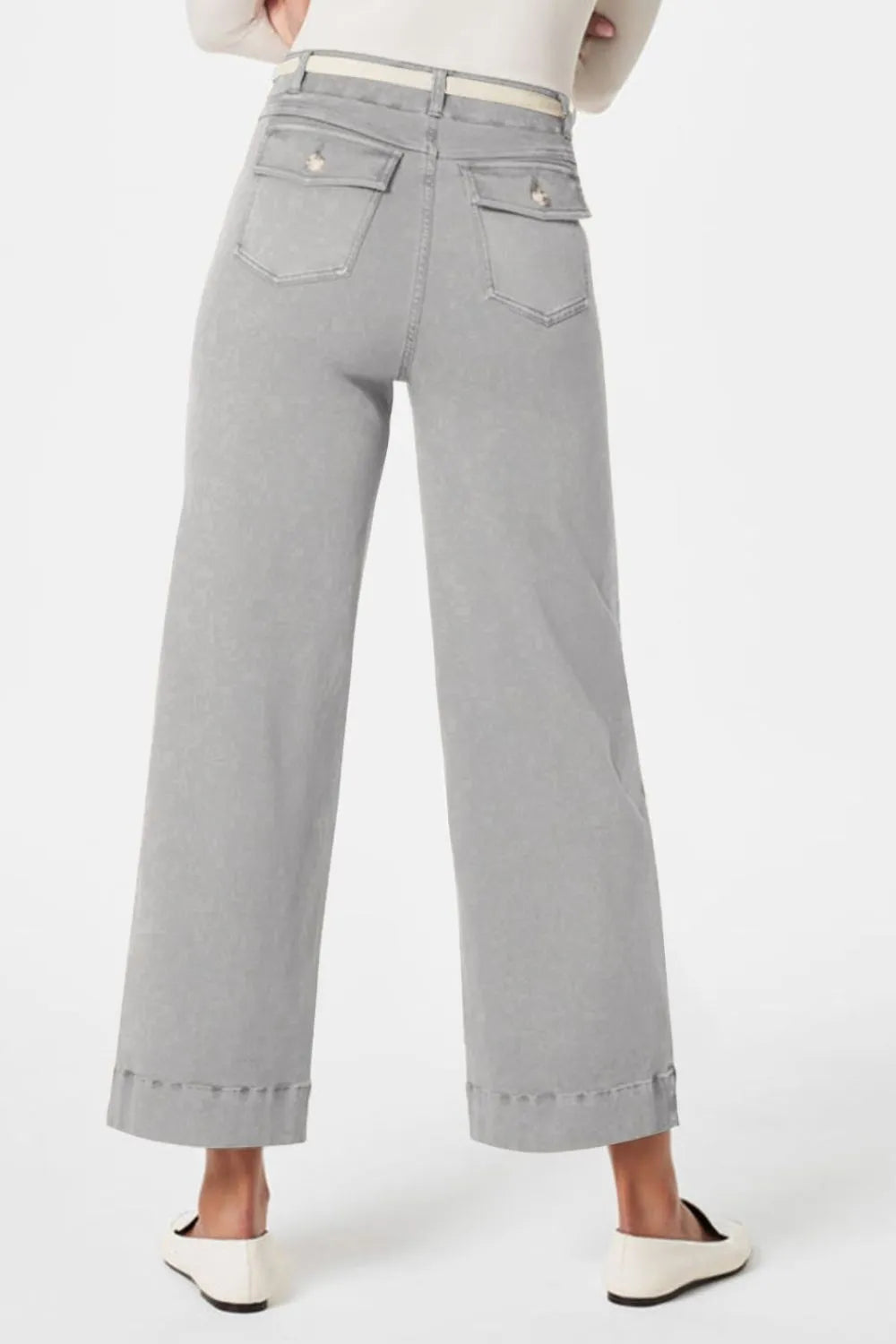 High Waist Jeans with Pockets