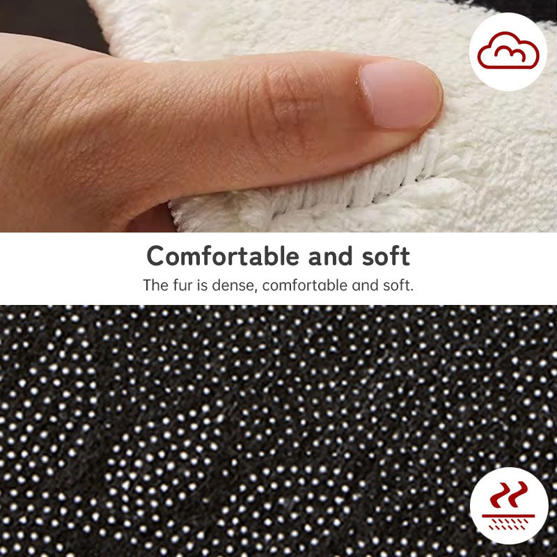 Gingerbread Man Reindeer Welcome Mat, 40x60cm Non-Slip Christmas Doormat for Indoor/Outdoor