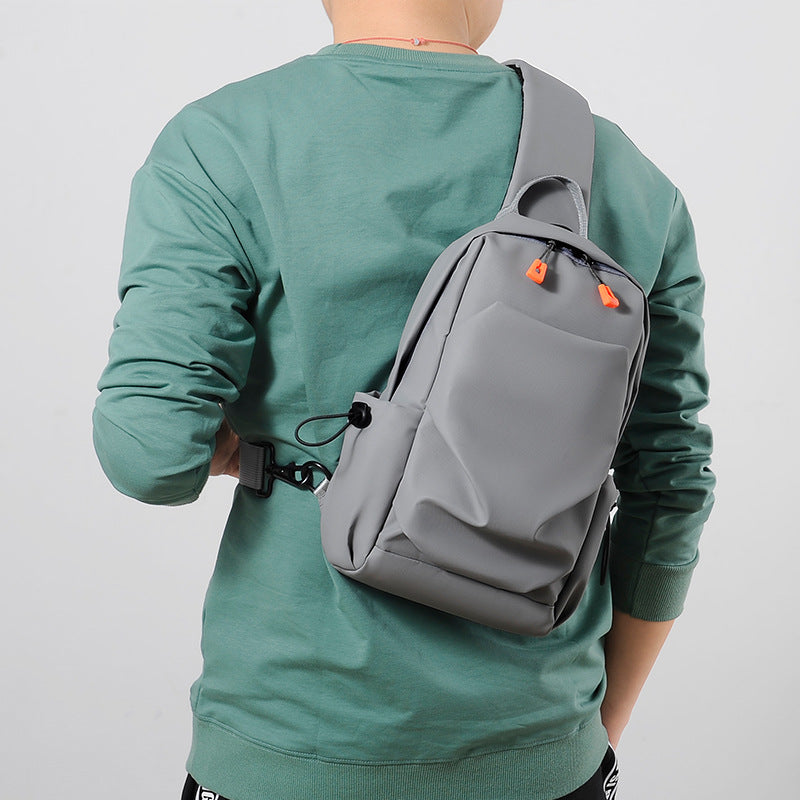 Men's sports chest bag shoulder bag simple men's crossbody bag fashionable small shoulder bag