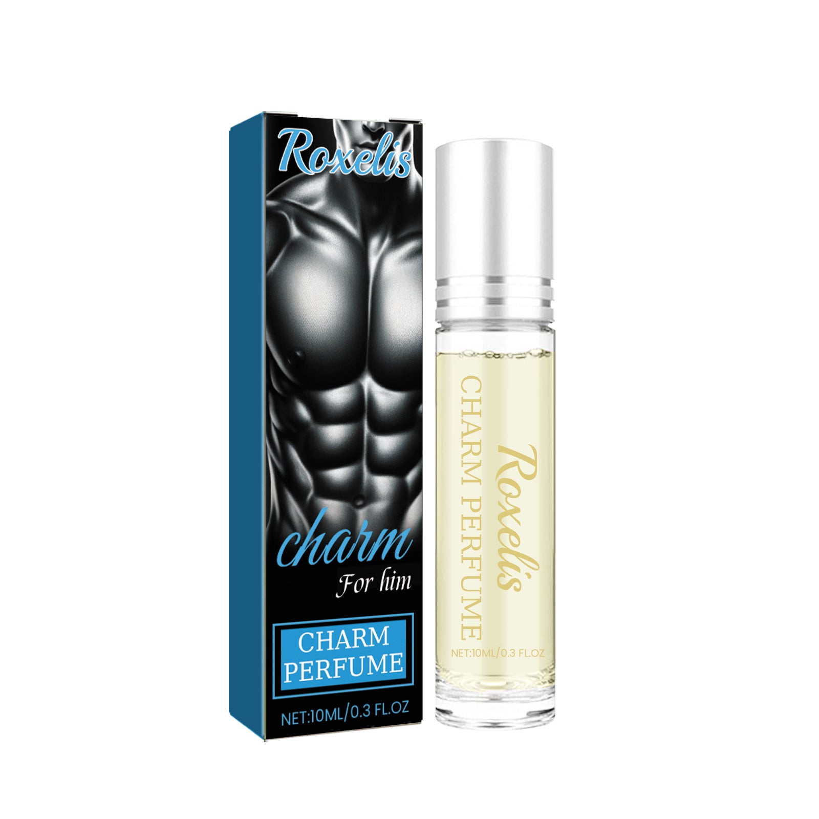 Charm Perfume, Men With Light Fragrance Wrist Neck Legs Lovers Body Fragrance Natural Clear