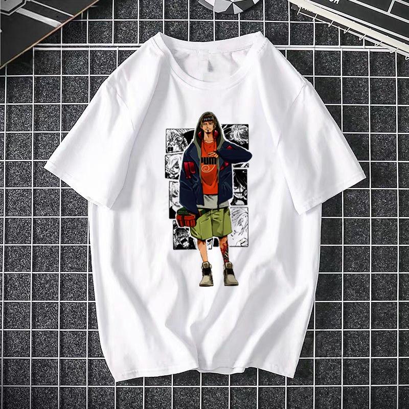 ONE PIECE Pirate King Luffy Fourth Grade Printed T-shirt Thin Top Short Sleeve Anime  Tshirt