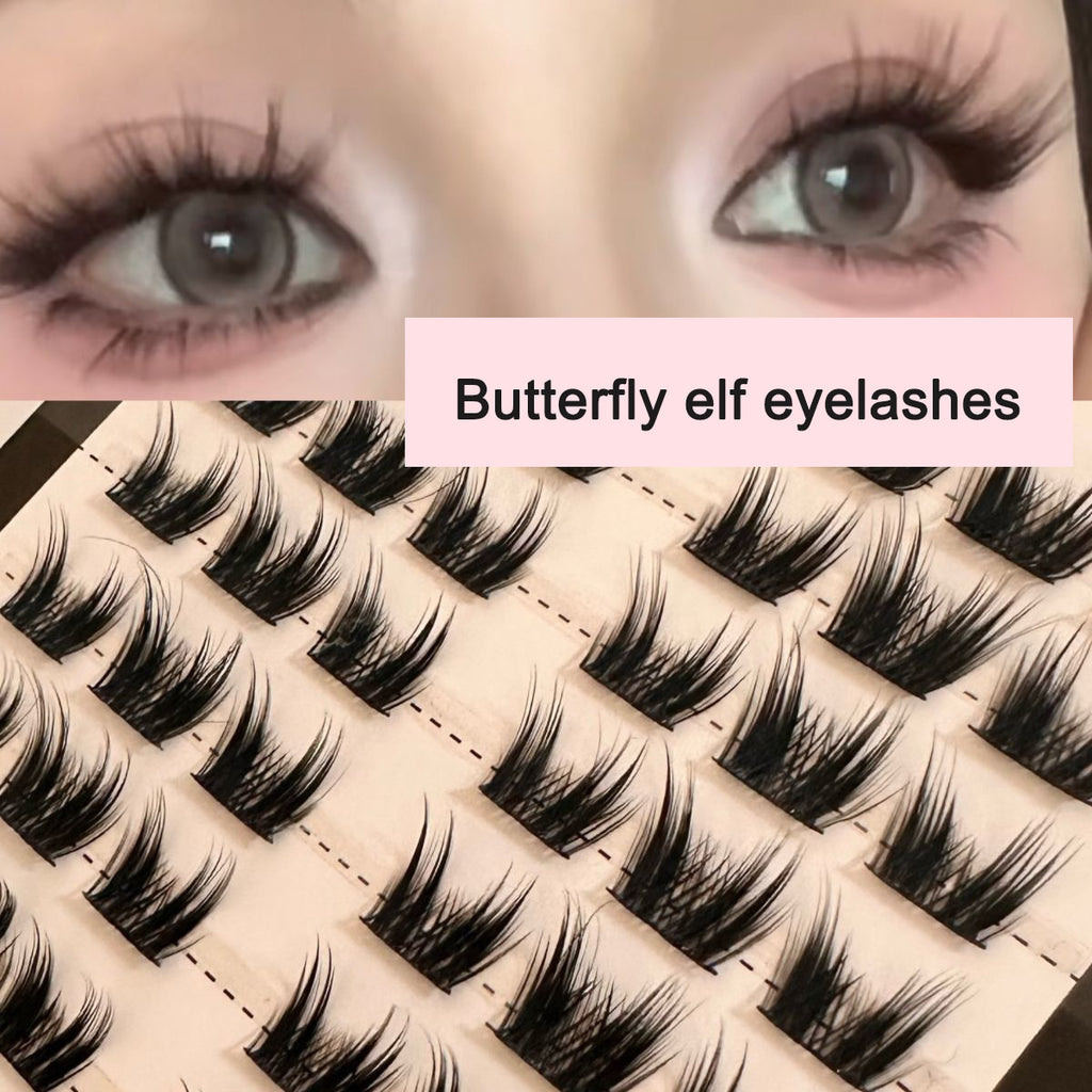 Sunflower Comics Pure Desire Eyelash Simulation Natural Thickening Large Segmented Trilogy False Eyelash Laziness