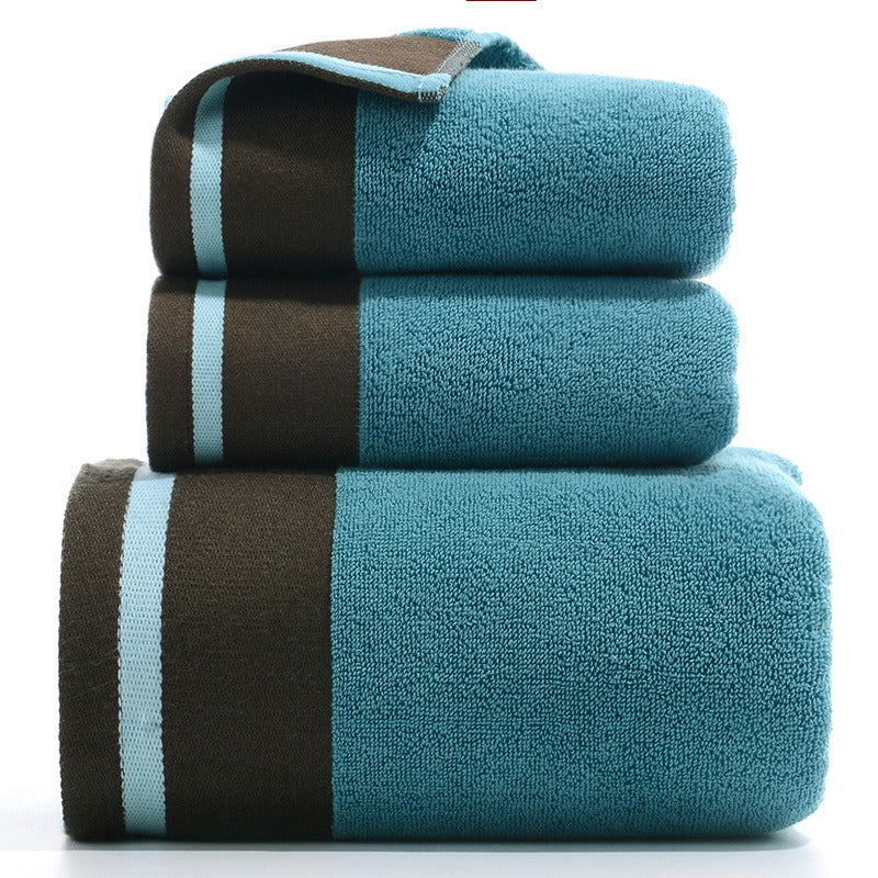 Towel Set Of Pure Cotton Towel Bath Towel Three-Piece Gift Set Xinjiang Cotton