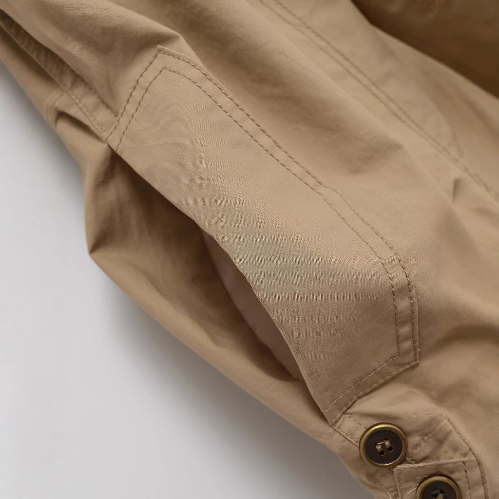 Flip collar short sleeved drawstring tie jumpsuit/pants for women