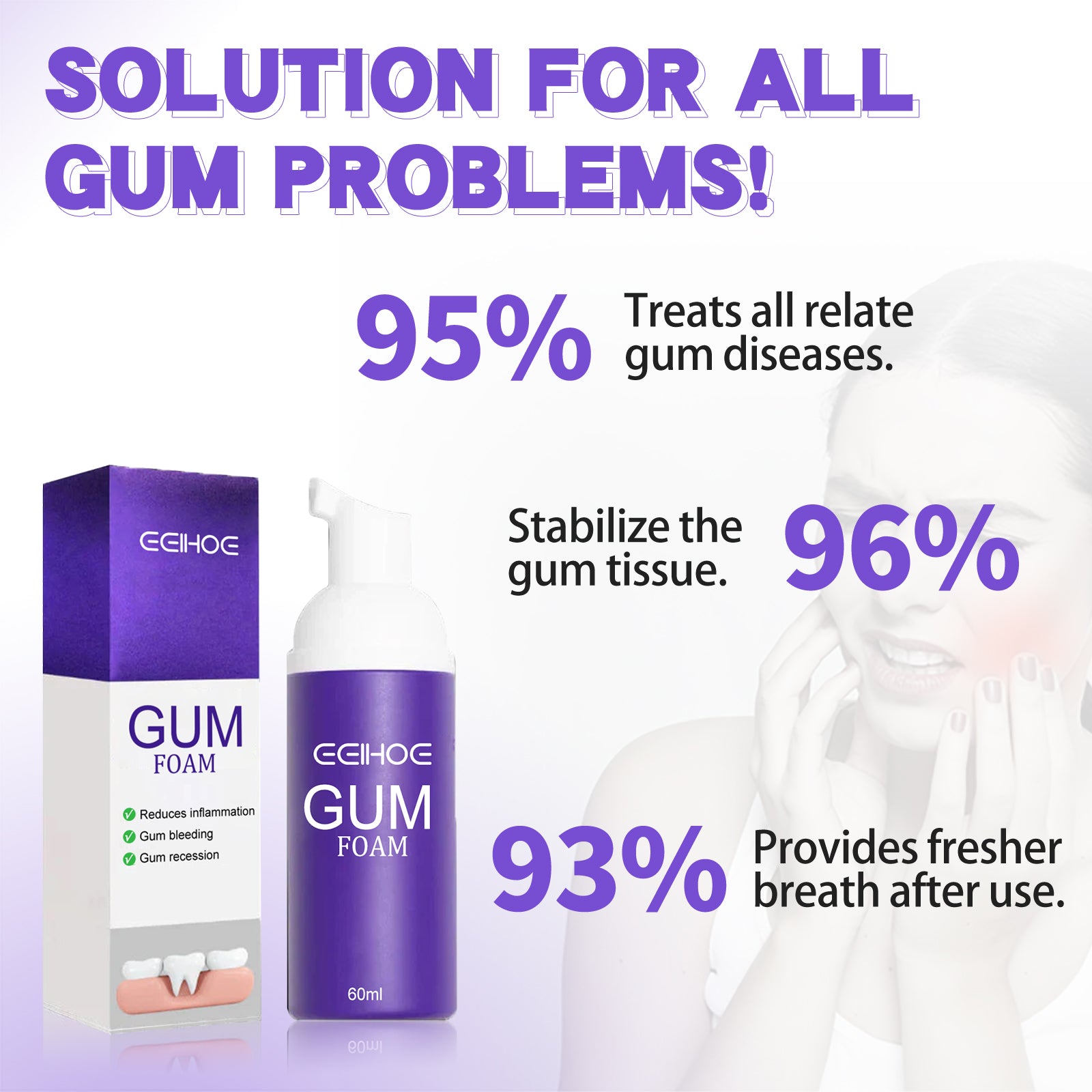 Gum Foam Mousse, Care Gums Clean Teeth Protect Teeth Mousse Toothpaste