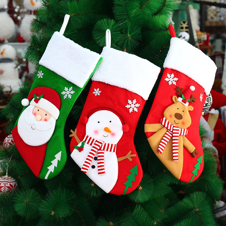 Christmas tree decorations, Christmas socks, gift bags, large candy gift bags, Christmas decorative socks
