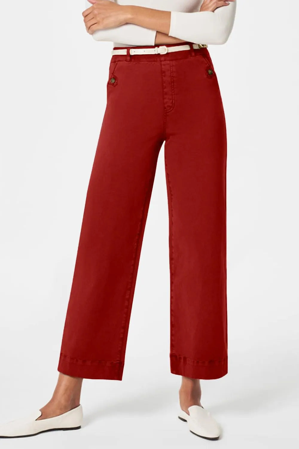 High Waist Jeans with Pockets