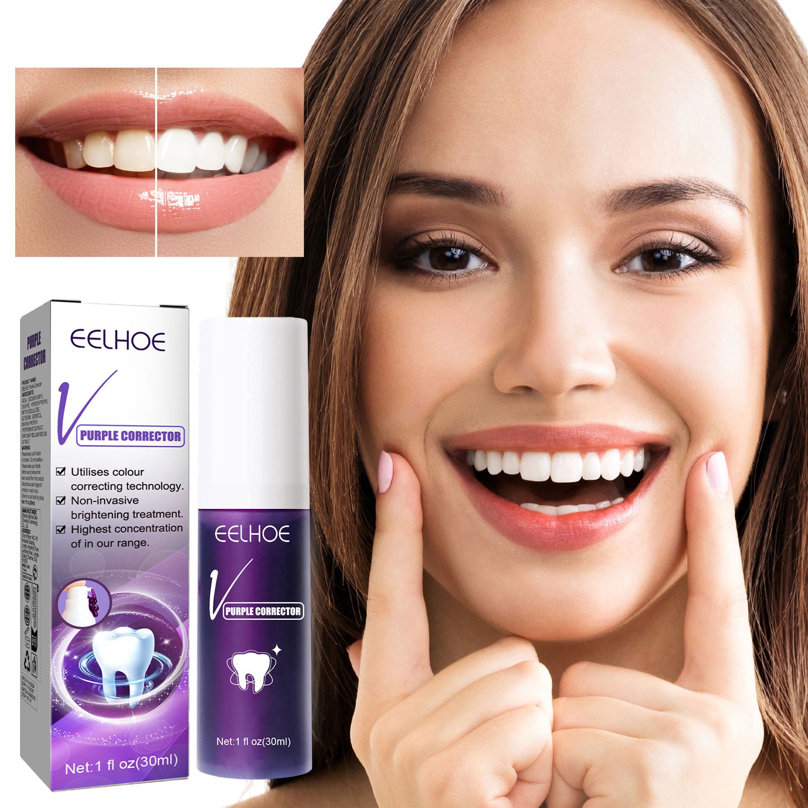 Teeth Whitening Toothpaste, Removing Teeth Stains And Odors Oral Care Brightening And Whitening Teeth Toothpaste
