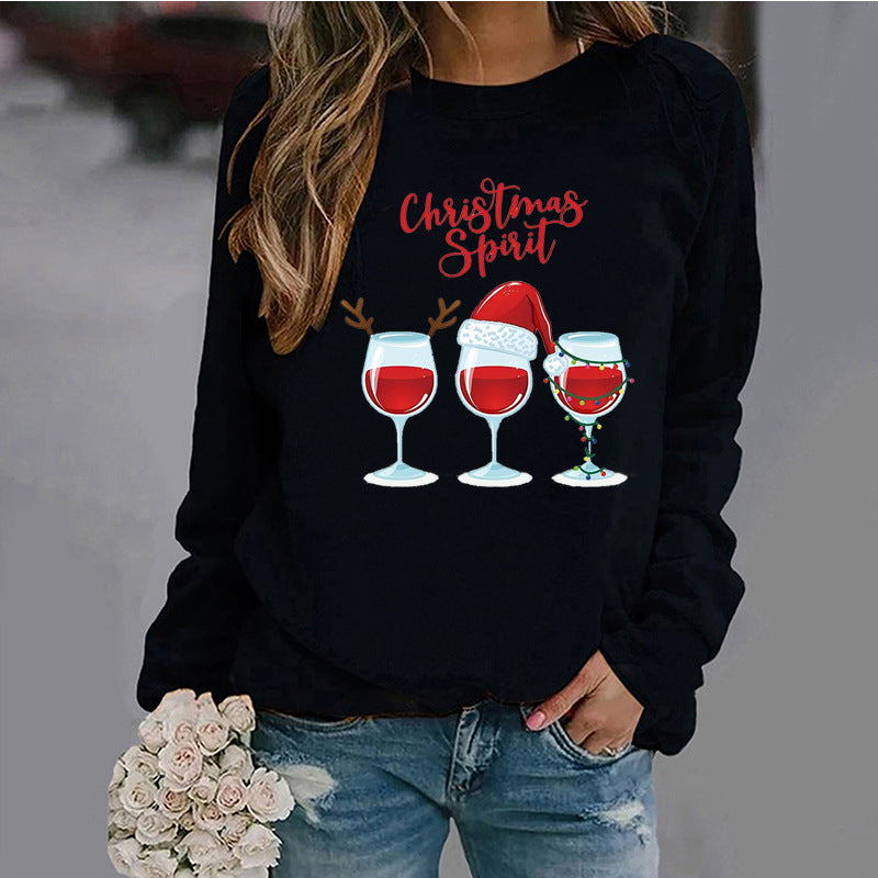 Women's Round Neck Sweatshirt New Arrival Christmas Foreign Trade