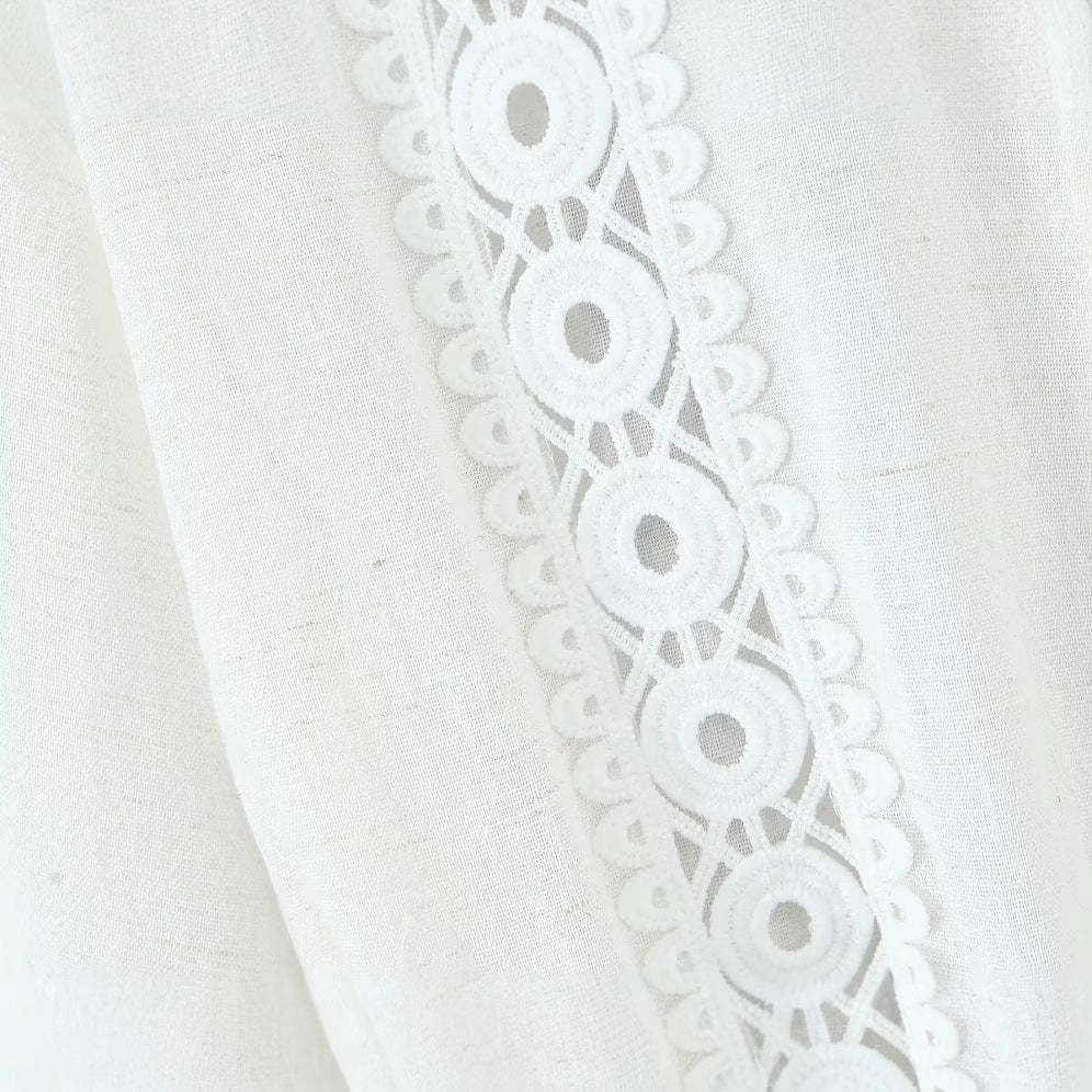 Collar hollowed out waist cinching jumpsuit/pants for women