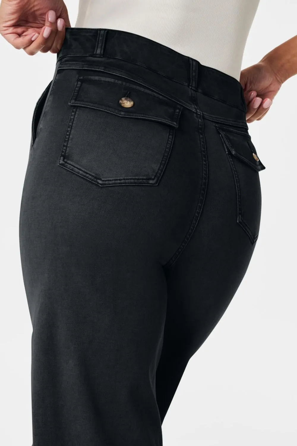 High Waist Jeans with Pockets
