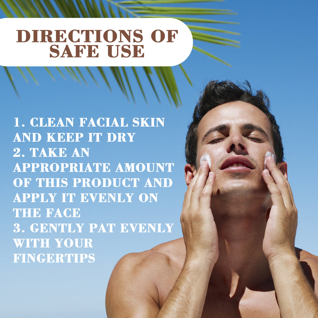 Enhanced Sunscreen For Men, Summer Outdoor Uv Protection Moisturizing Mild Refreshing Protective Cream