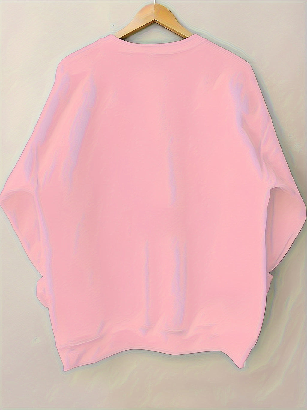 Long Sleeve Christmas Reindeer Graphic Crew Neck Sweatshirt