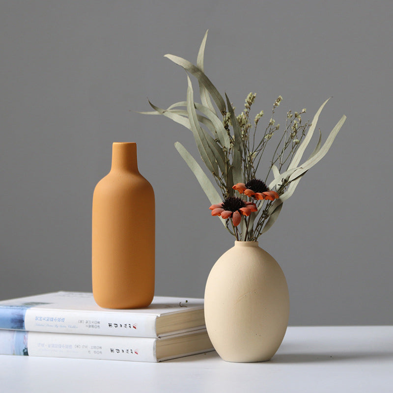 Ceramic vase set three piece set vase decoration and decoration home decor living room flower arrangement modern floral ware