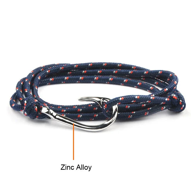 Stainless Steel Anchor Bracelet Rope Bracelets For Women Erkek Bileklik Pulseira Masculina Feminina Men Jewelry Mens jewellery